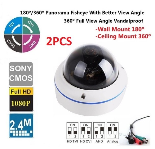 2pcs panorama cctv - 2pcs,