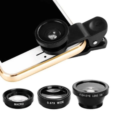 Obiettivo zoom fotocamera clip